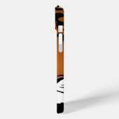 Tiger, wilde Katze auf schwarz Case-Mate iPhone Hülle (Rückseite / Links)