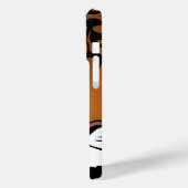 Tiger, wilde Katze auf schwarz Case-Mate iPhone Hülle (Rückseite / Links)