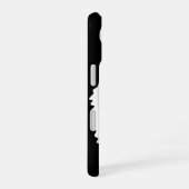 Tiger, wilde Katze auf schwarz iPhone 16 Hülle (Rechte Seite)