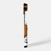 Tiger, wilde Katze auf schwarz iPhone Hülle (Linke Seite)