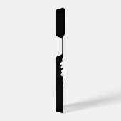 Tiger, wilde Katze auf schwarz iPhone Hülle (Rechte Seite)