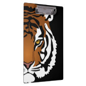 Tiger, wilde Katze auf schwarz Klemmbrett (Rechts)