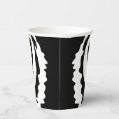 Tiger, wilde Katze auf schwarz Pappbecher (Rechts)