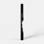 Tiger, wilde Katze auf schwarz Samsung Galaxy Hülle (Rechte Seite)