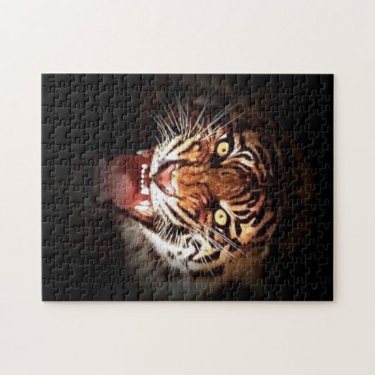 Tiger - Wilde Katzen Kunst Puzzle (Horizontal)