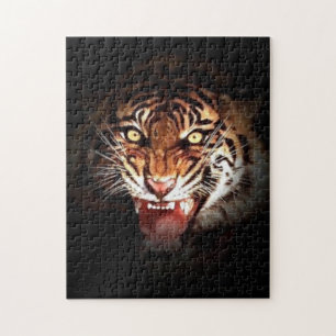 Tiger - Wilde Katzen Kunst Puzzle