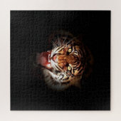 Tiger - Wilde Katzen Kunst Puzzle (Horizontal)