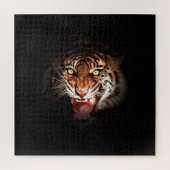Tiger - Wilde Katzen Kunst Puzzle (Vertikal)