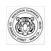 Tiger, Wildkatzen-Rundadresse Permastempel (Design)