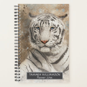 Tiger Wildlife Animal Fotografy Watercolor Planer