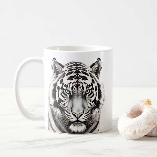 Tiger Wildlife Tasse (Mit Donut)