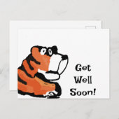 Tiger wird bald gut Post Card Postkarte (Vorne/Hinten)
