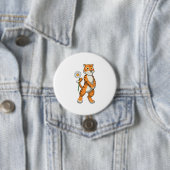 Tiger with Daisy Flower Button (Beispiel)