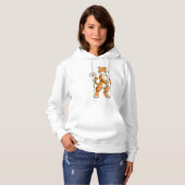 Tiger with Daisy Flower Hoodie (Vorne ganz)