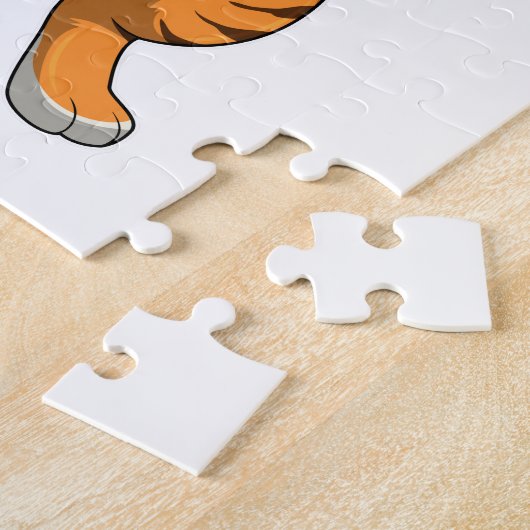 Tiger with Daisy Flower Puzzle (Seite)