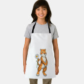 Tiger with Daisy Flower Schürze (Insitu)