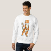 Tiger with Daisy Flower Sweatshirt (Vorne ganz)
