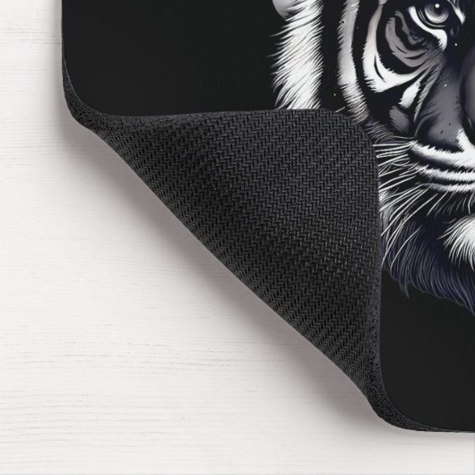 Tiger With Santa Hat Christmas Xmas Lover Zoo Keep Mousepad (Ecke)