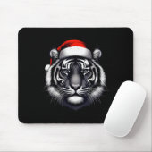 Tiger With Santa Hat Christmas Xmas Lover Zoo Keep Mousepad (Mit Mouse)