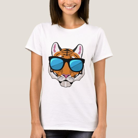 Tiger with Sunglasses T-Shirt (Vorderseite)