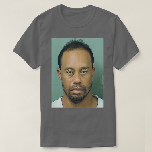 TIGER WOODS MUGSHOT T-Shirt (Design vorne)