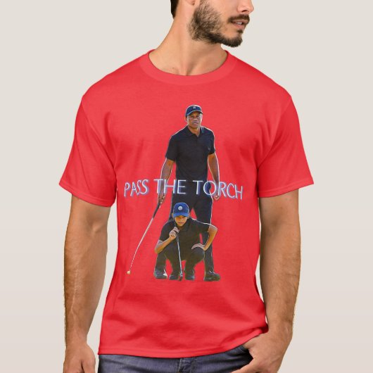 Tiger Woods und sein Sohn T-Shirt (Vorderseite)