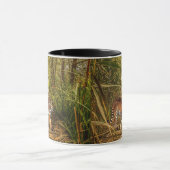 Tiger- Woodsphantasie-Baum-Bürsten-Tasse Tasse (Zentrum)