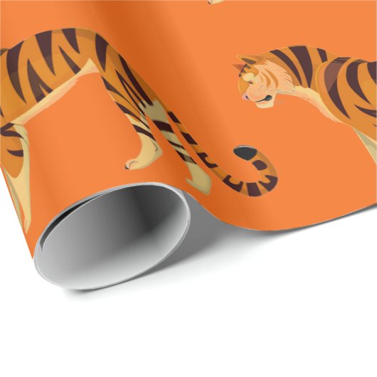 Tiger-Wrapping Geschenkpapier (Rolleneckpunkt)