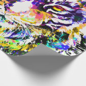Tiger Wrapping Paper | Farbiger Tiger Geschenkpapier (Ecke)