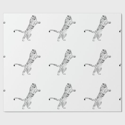 TIGER Wrapping Paper Geschenkpapier (Flach)