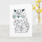 Tiger wütend karte (Gelbe Blume)