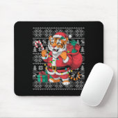 Tiger Xmas Sweater Style Ugly Santa Bengal Tiger C Mousepad (Mit Mouse)