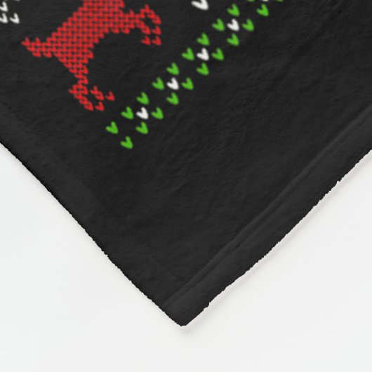 Tiger Xmas Sweater Style Ugly Santa Tiger Christma Fleecedecke (Ecke)