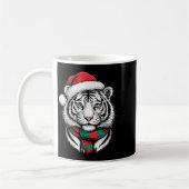 Tiger Xmas Weihnachtsmannmütze Weihnachtskostüme Kaffeetasse (Links)