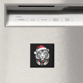 Tiger Xmas Weihnachtsmannmütze Weihnachtskostüme Magnet (In Situ (Geschirrspüler))