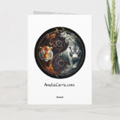 Tiger Yin Yang Grafikkarte Karte (Rückseite)