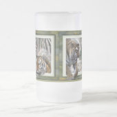 Tiger, Zebra, Giraffe, Liebesgeschenke Mattglas Bierglas (Mittel)