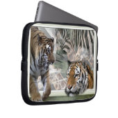 Tiger, Zebra, Giraffe, Urwald Laptopschutzhülle (Vorne Rechts)