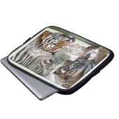 Tiger, Zebra, Giraffe, Urwald Laptopschutzhülle (Vorne Knopf)