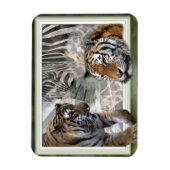 Tiger, Zebra, Giraffe, Urwald Magnet (Vertikal)