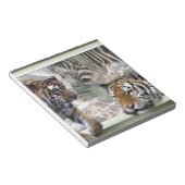 Tiger, Zebra, Giraffe, Urwald Notizblock (angewinkelt)