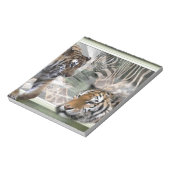 Tiger, Zebra, Giraffe, Urwald Notizblock (Rotiert)