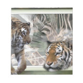 Tiger, Zebra, Giraffe, Urwald Notizblock (Vorderseite)