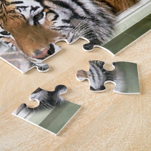 Tiger, Zebra, Giraffe, Urwald Puzzle (Seite)