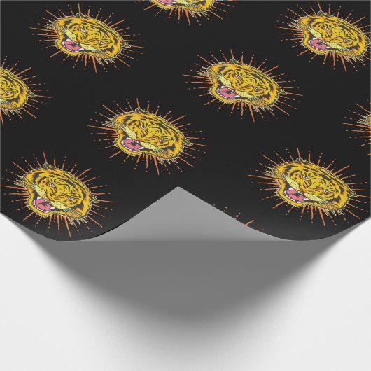 Tiger-zeichn Geschenkpapier (Ecke)