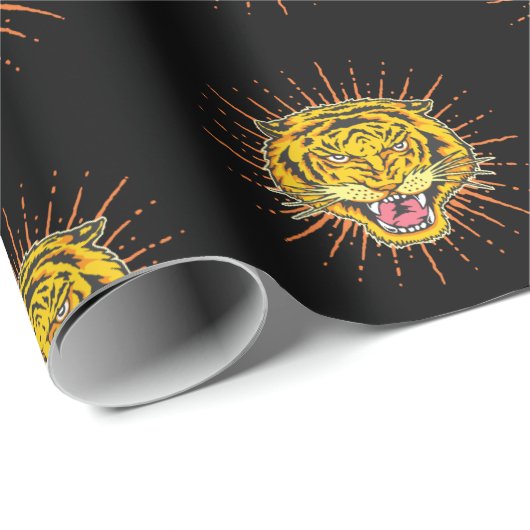 Tiger-zeichn Geschenkpapier (Rolleneckpunkt)