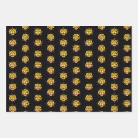 Tiger-zeichn Geschenkpapier Set (Vorderseite 2)