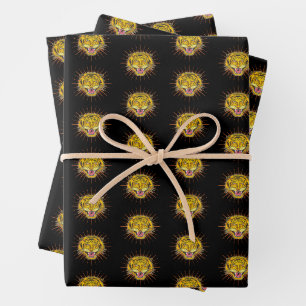 Tiger-zeichn Geschenkpapier Set