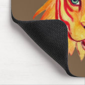 Tiger Zeichnend Mousepad (Ecke)