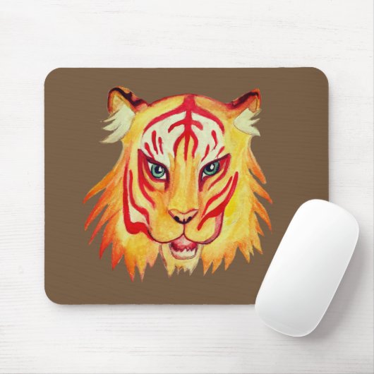Tiger Zeichnend Mousepad (Mit Mouse)